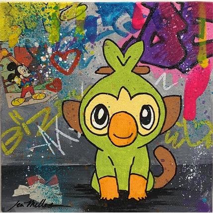 Painting Monkeymon by Miller Jen  | Painting Street art Pop icons