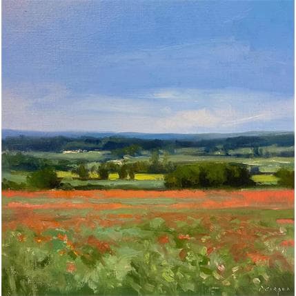 Painting Campagne vers Joucas (Luberon) by Giroud Pascal | Painting
