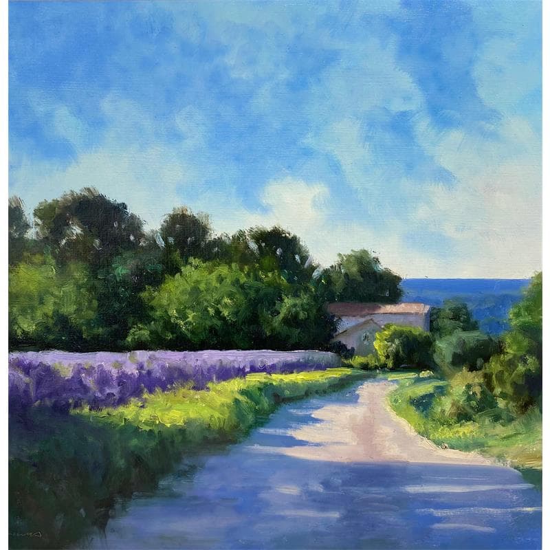 Painting Chemin vers Taulignan by Giroud Pascal | Painting