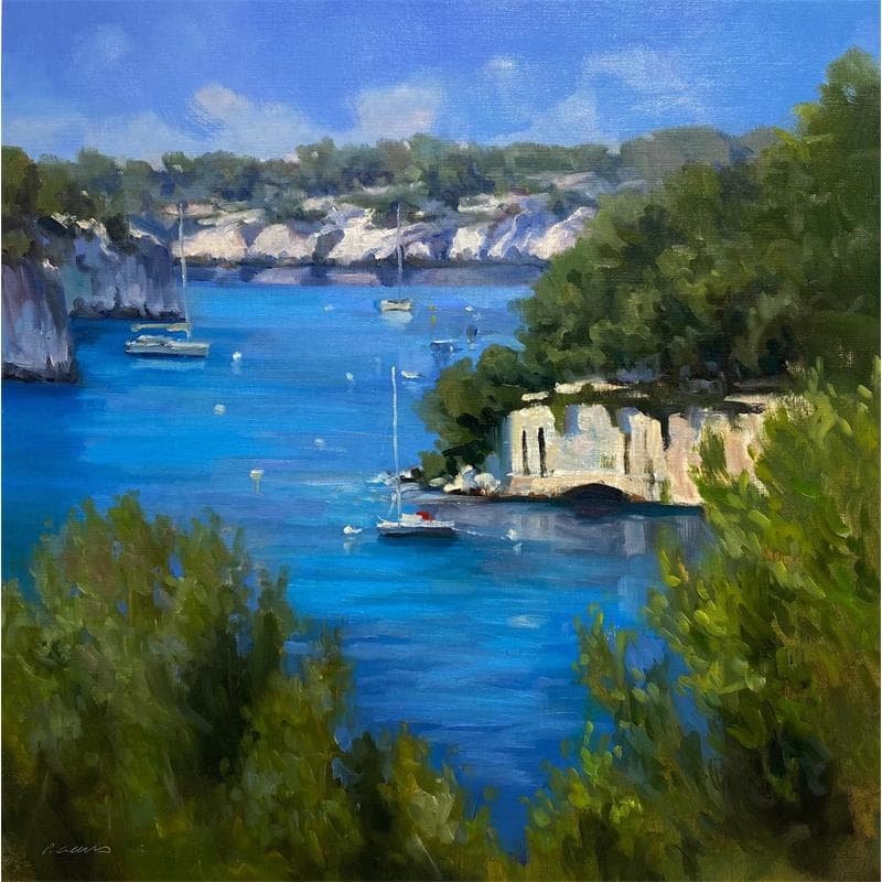 Painting Calanque vers Marseille by Giroud Pascal | Painting Oil