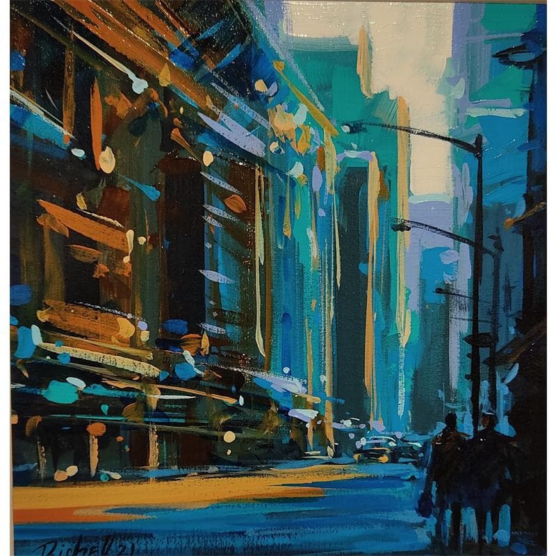 Painting CITY 16 by Castellon Richell | Painting Landscapes
