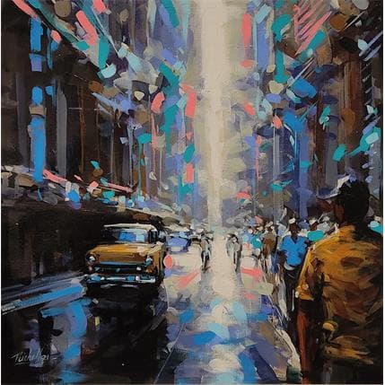 Painting CITY 38 by Castellon Richell | Painting