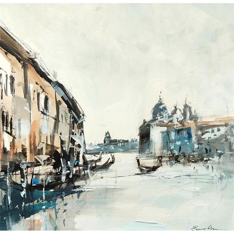 Painting Venezia by Poumelin Richard | Painting Figurative Acrylic, Oil Urban