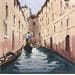 Gemälde Gondola Ride in Venice I von Dandapat Swarup | Gemälde Figurativ Landschaften Urban Alltagsszenen Aquarell