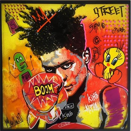 Painting Basquiat Forever by Molla Nathalie  | Painting  Pop icons