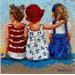 Painting Chicas by Escobar Francesca | Painting Figurative Life style Acrylic