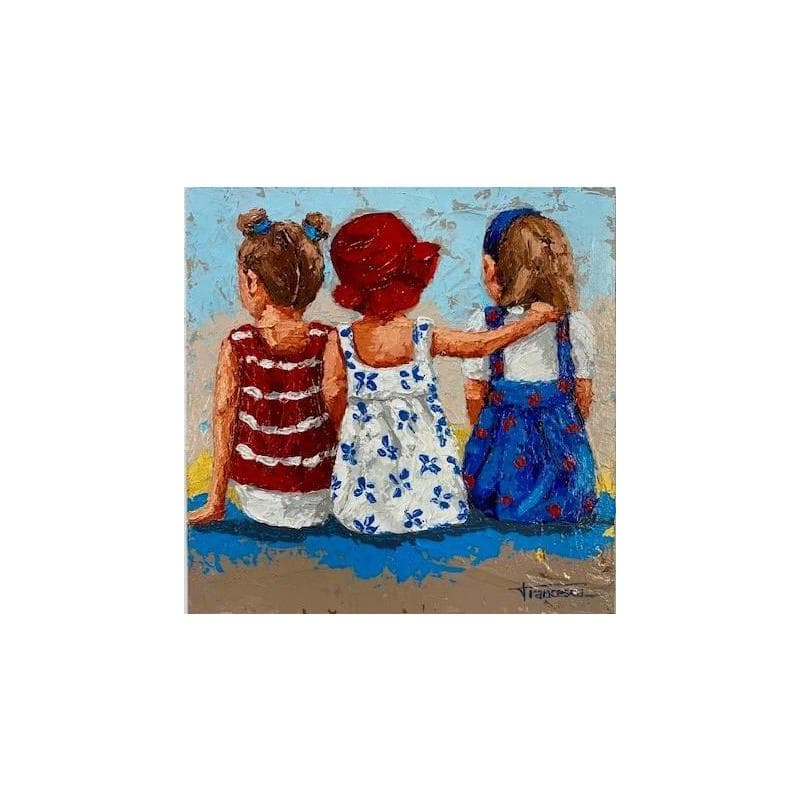 Painting Chicas by Escobar Francesca | Painting Figurative Life style Acrylic