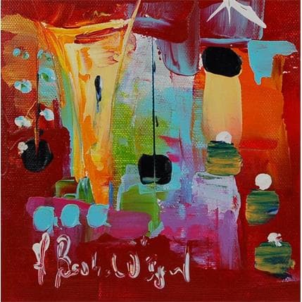 Painting Comme une coupe de champagne by Bastide d´Izard Armelle | Painting Abstract Acrylic Pop icons
