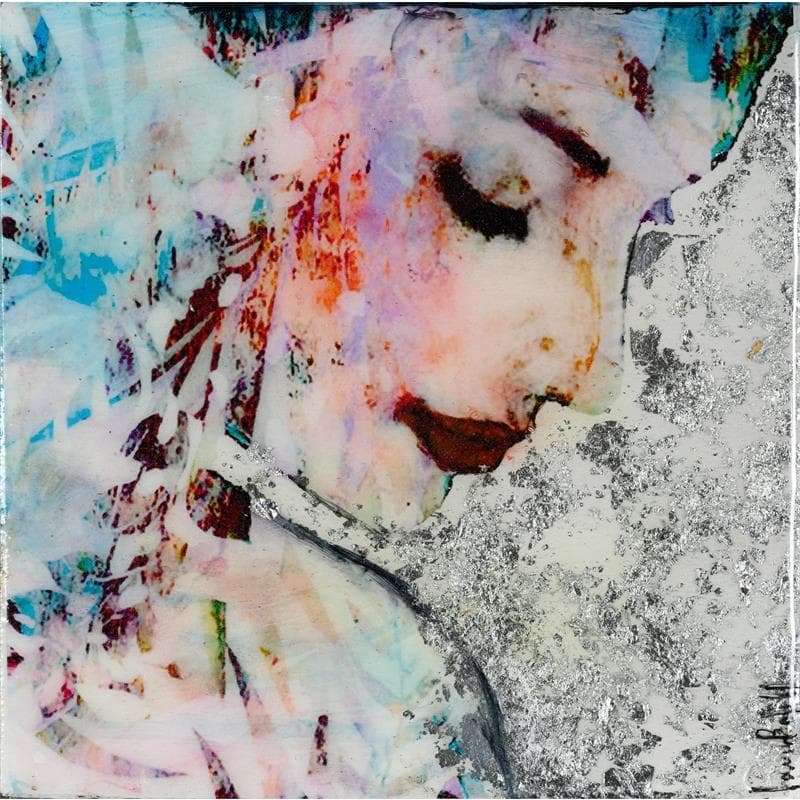 Painting Alma en plata by Bofill Laura | Painting Figurative Mixed Portrait