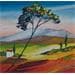 Painting Mougin dans les près by Fonteyne David | Painting Figurative Landscapes Oil Acrylic