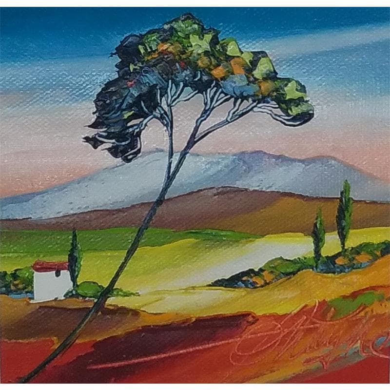 Gemälde Mougin dans les près von Fonteyne David | Gemälde Figurativ Landschaften Öl Acryl