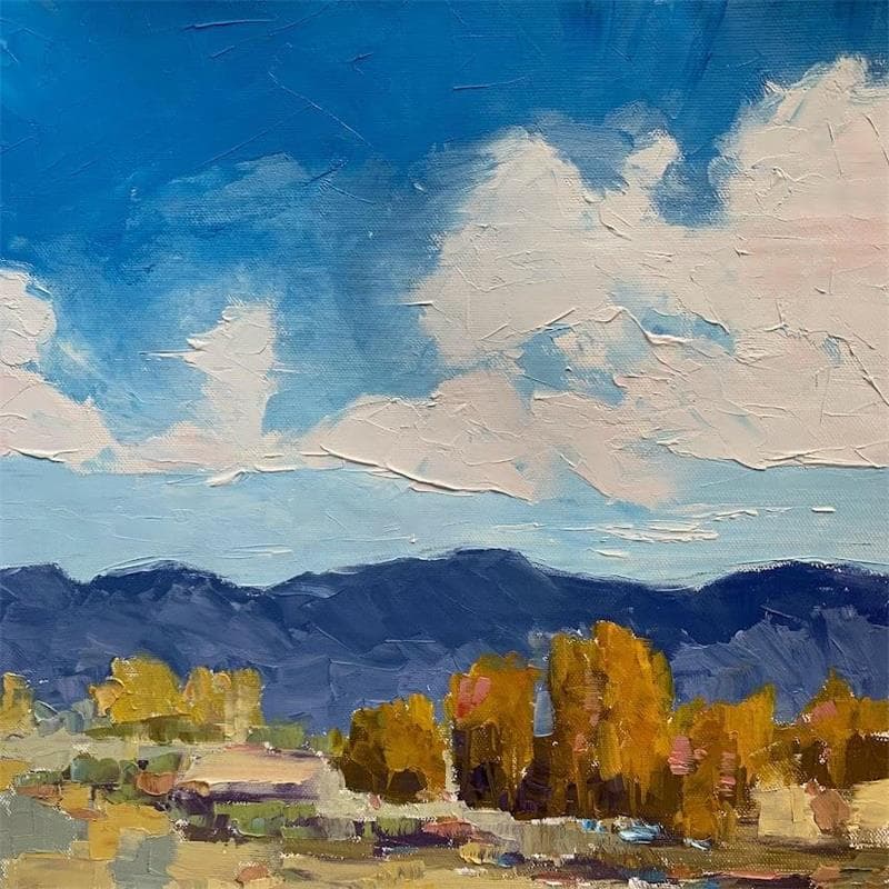 Painting Looking toward Mingus    by Carrillo Cindy  | Painting Figurative Landscapes Oil