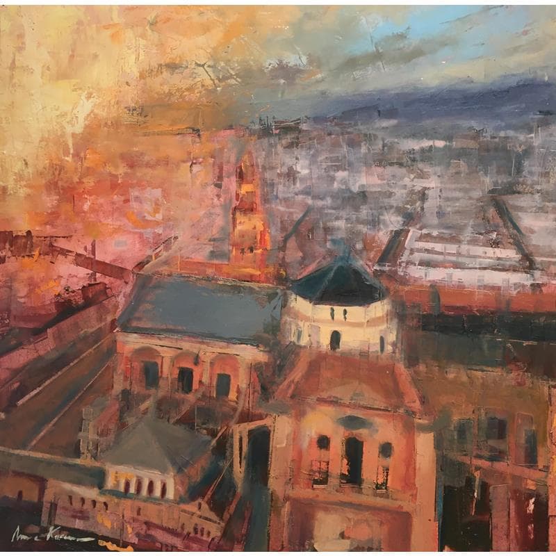 Painting Mezquita cordoba by Karoun Amine  | Painting Figurative Oil Urban
