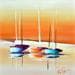 Peinture Soleil levant par Munsch Eric | Tableau Figuratif Marine Acrylique