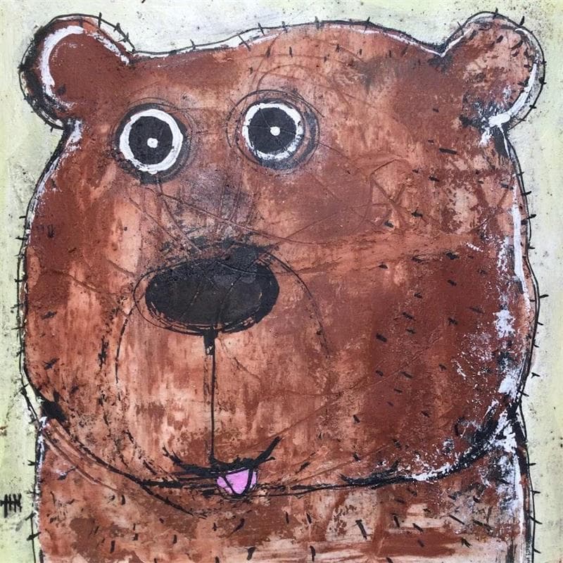 Painting Bear by Maury Hervé | Painting Naive art Animals