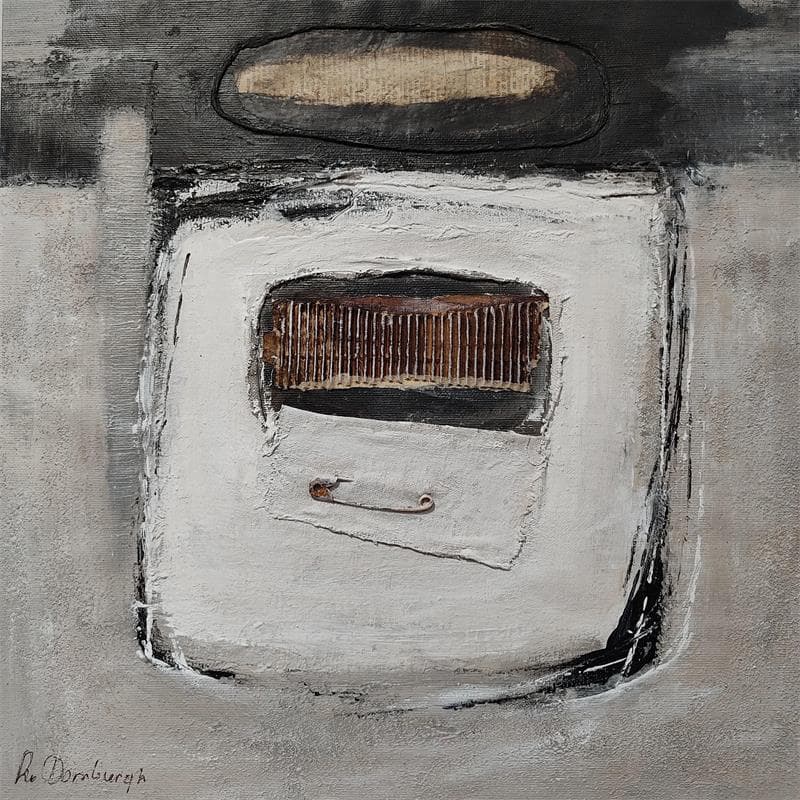 Painting Earth tones D2 by Van Domburgh Lydia | Painting Abstract Minimalist Oil Acrylic