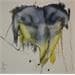 Peinture Carton d'étude : dos jaune par Bergues Laurent | Tableau Figuratif Nu Acrylique