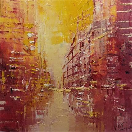 Painting ETINCELLE by Levesque Emmanuelle | Painting Abstract Oil Urban