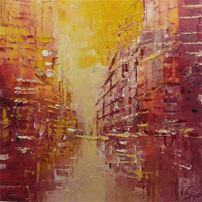 Painting ETINCELLE by Levesque Emmanuelle | Painting Abstract Urban Oil