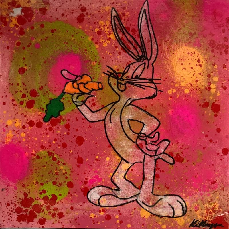 Painting Bugs Bunny 2 by Kikayou | Painting Pop art Cardboard, Graffiti Pop icons