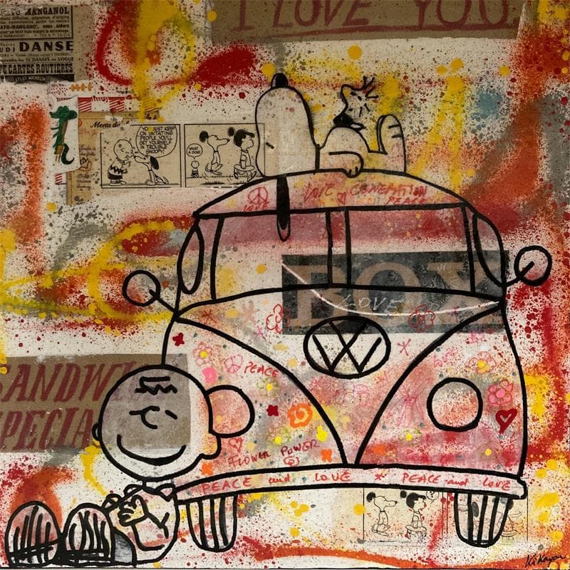 Painting Snoopy Van by Kikayou | Painting