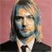 Painting Kurt Cobain by G. Carta | Painting Pop art Mixed Portrait