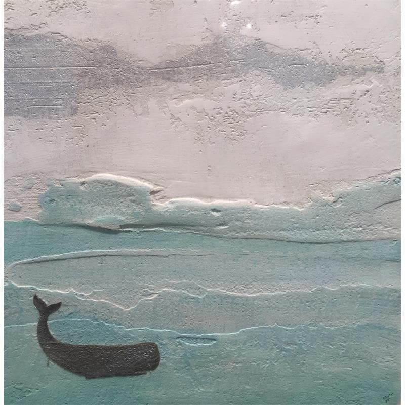 Painting The ice hotel by Roma Gaia | Painting Raw art Mixed Marine