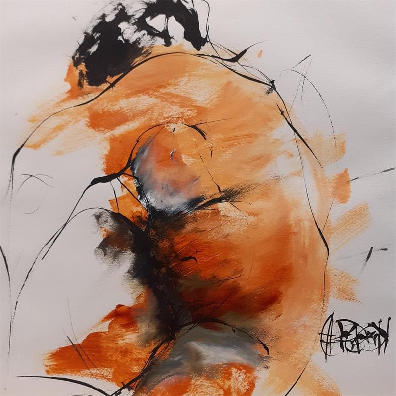 Painting Jeu de taches 7 by Chaperon Martine | Painting Figurative Acrylic Nude