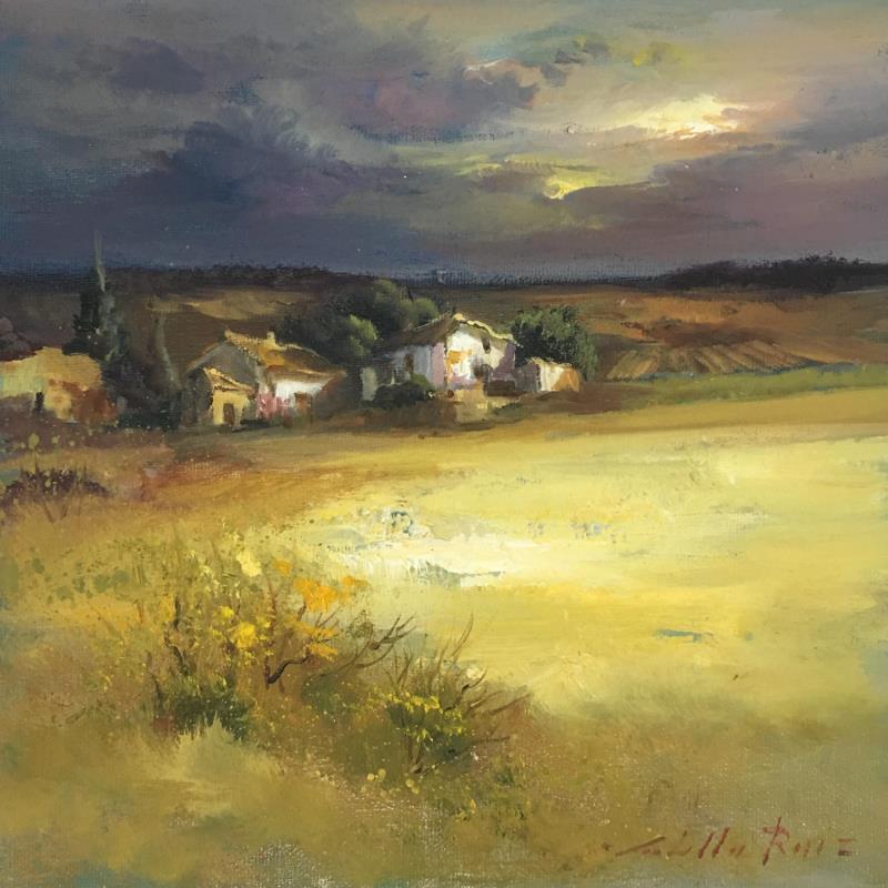 Painting Ocaso by Cabello Ruiz Jose | Painting Figurative Landscapes Oil
