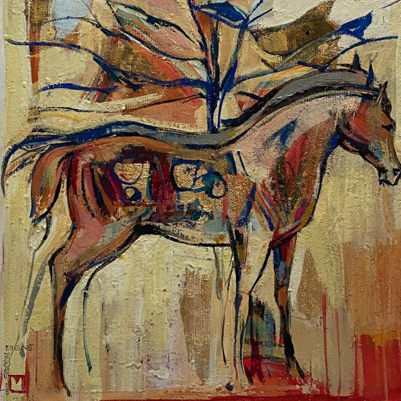 Gemälde L'arbre de la vie von Machi | Gemälde Öl Acryl Tinte