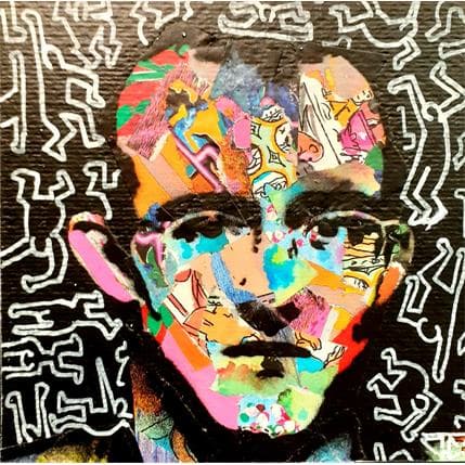 Painting Keith Harding by G. Carta | Painting Pop art Acrylic, Graffiti Pop icons