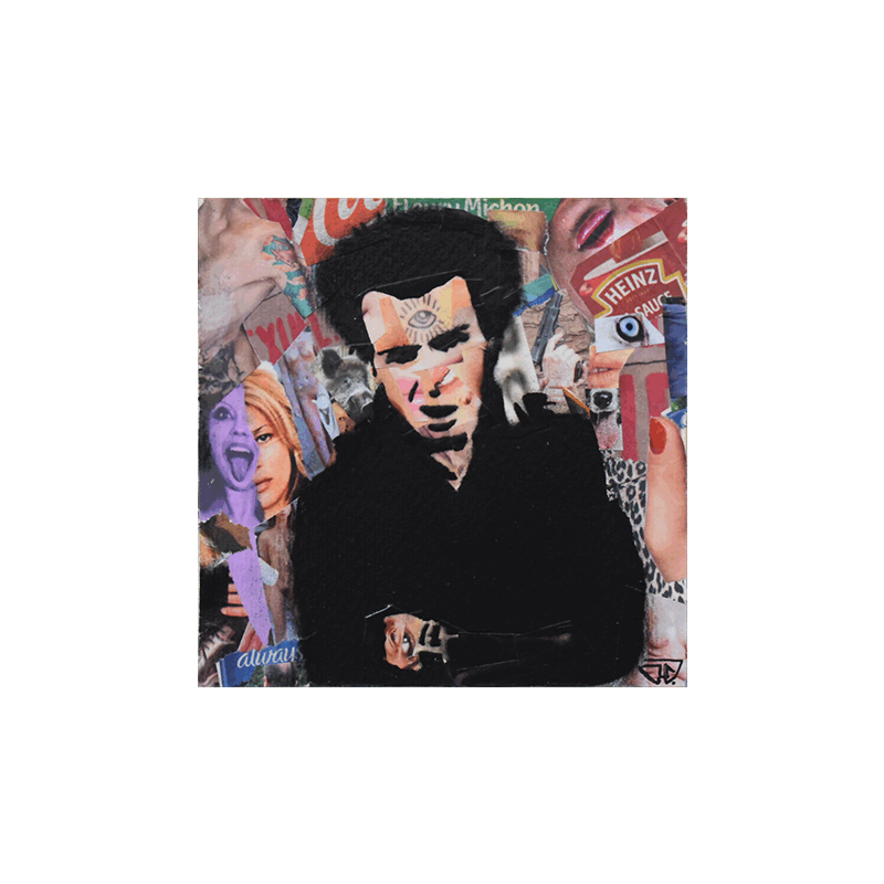 Painting Sid Vicious by G. Carta | Painting Pop-art Pop icons Graffiti Acrylic