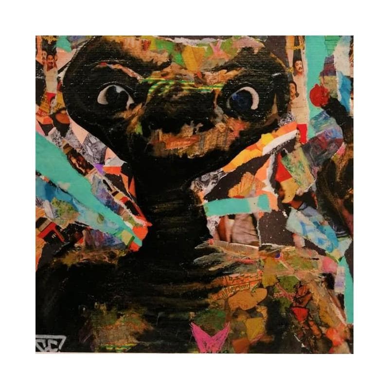 Painting E.T by G. Carta | Painting Pop-art Acrylic, Graffiti Pop icons, Portrait