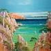 Painting Balade à la calanque d'En Vau by Corbière Liisa | Painting Figurative Oil Landscapes Marine