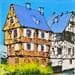 Peinture Strasbourg, Petite France n° 107 par Castel Michel | Tableau Figuratif Acrylique Paysages
