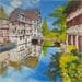 Painting Strasbourg, Petite France, 30 by Castel Michel | Painting Figurative Landscapes