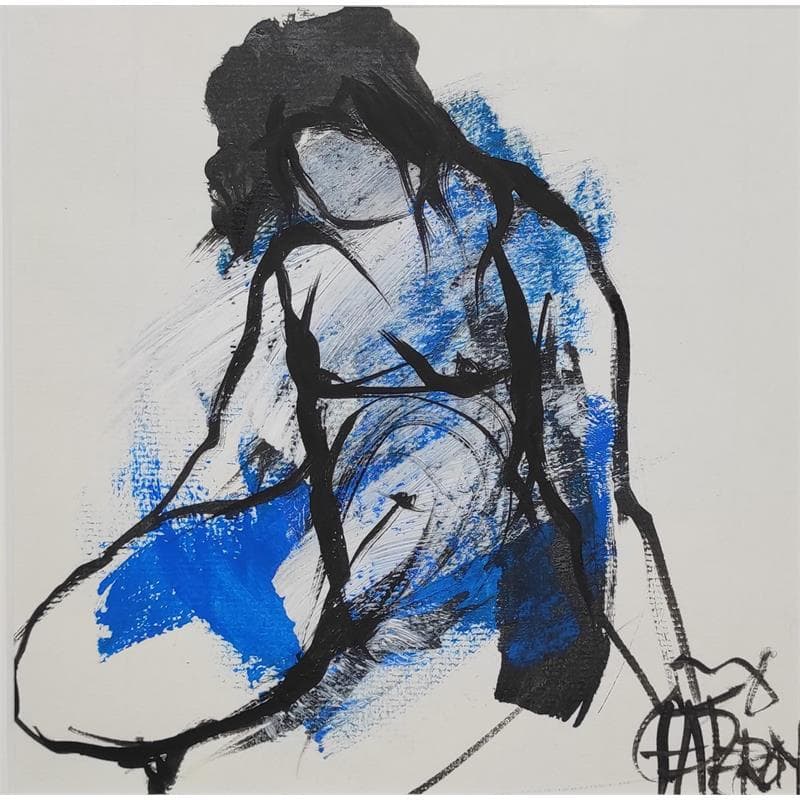 Painting Patricia 1 by Chaperon Martine | Painting Figurative Nude Acrylic