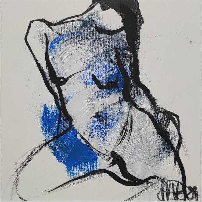 Painting Patricia 2 by Chaperon Martine | Painting Figurative Acrylic Nude, Pop icons