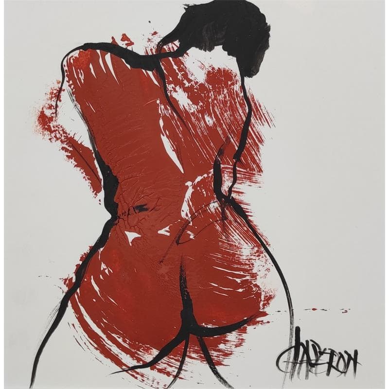 Painting Etreinte 1 by Chaperon Martine | Painting Figurative Acrylic Nude, Pop icons