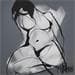 Painting Gris souris by Chaperon Martine | Painting Figurative Nude Acrylic