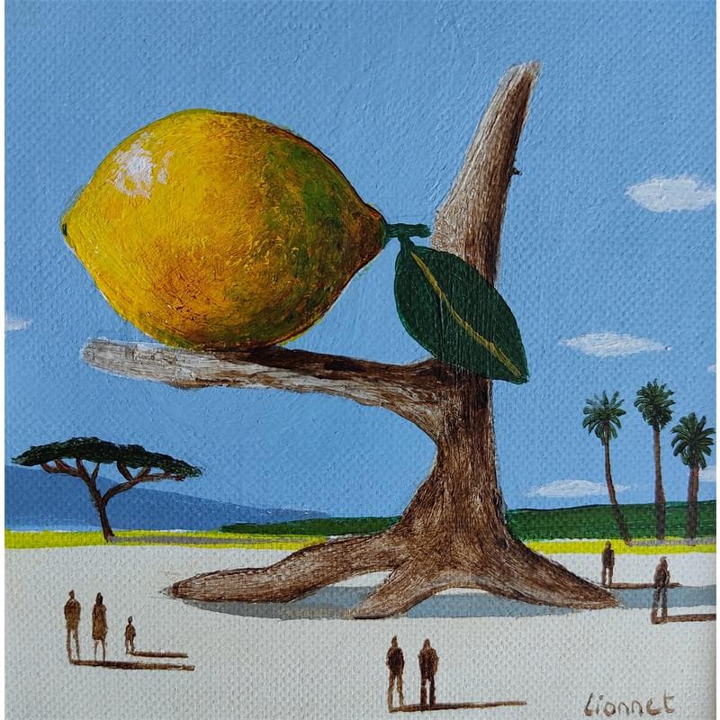 Painting Citron perché by Lionnet Pascal | Painting Surrealism Acrylic Life style