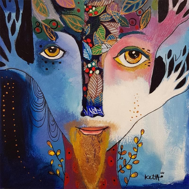 Painting Le mage by Ketfa Laure | Painting Acrylic
