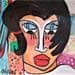 Painting Todavia by Garcia Gallardo Mercedes | Painting Figurative Mixed Portrait