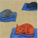 Peinture El blat, el coto i el pandoro par Aguasca Sole Gemma | Tableau Art naïf Animaux Acrylique