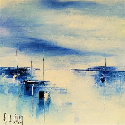 Painting Marine Compo 205 by Le Diuzet Albert | Painting Figurative Oil Landscapes, Marine