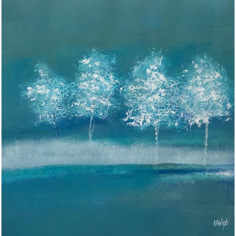 Gemälde La vie dans les arbres von Escolier Odile | Gemälde