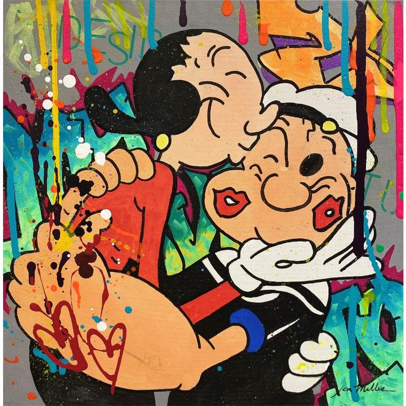 Gemälde P and O von Miller Jen  | Gemälde Street art Pop-Ikonen
