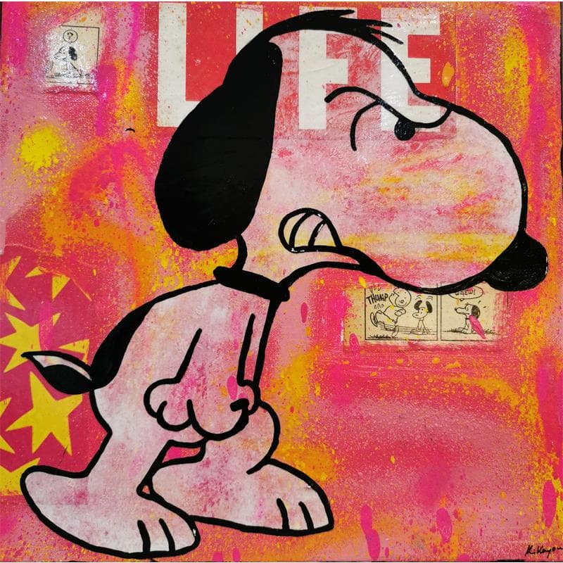 Painting Snoopy Rrr... by Kikayou | Painting  Graffiti