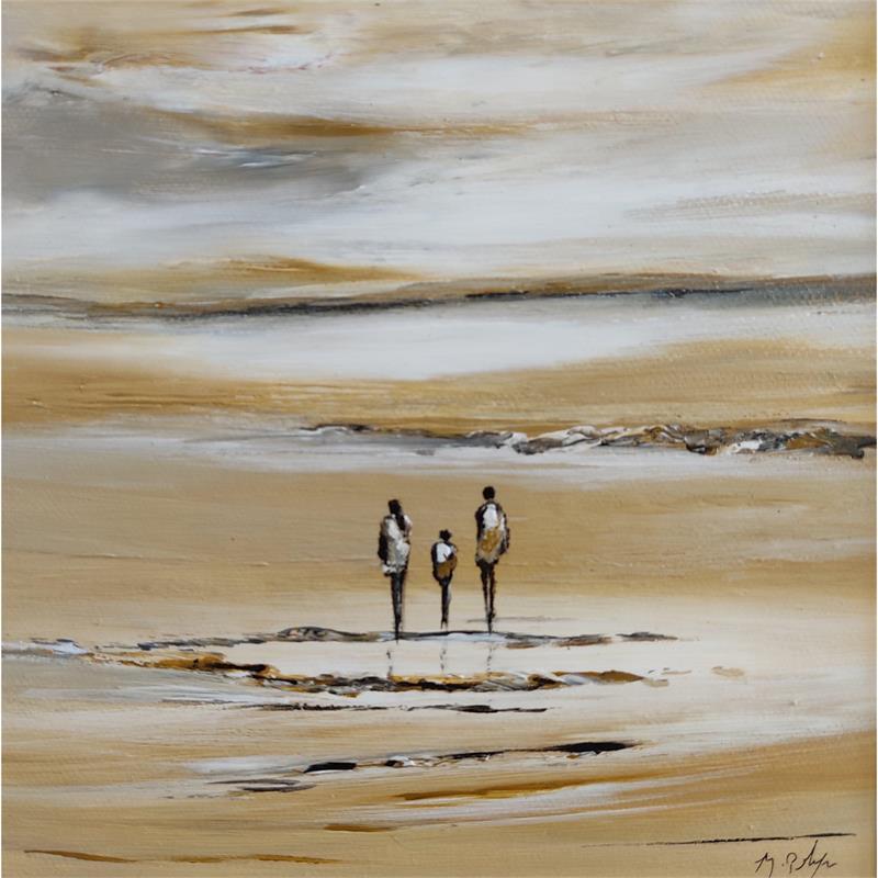 Painting 3 inseparables by Macee | Painting Figurative Oil Landscapes, Pop icons