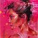 Painting Neela by Istraille | Painting Figurative Portrait Acrylic